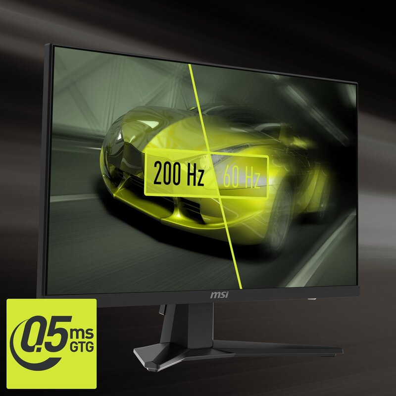 Màn hình MAG 255F E20 có tần số quét 200Hz cho người dùng tận hưởng  từng khoảnh khắc chuyển động