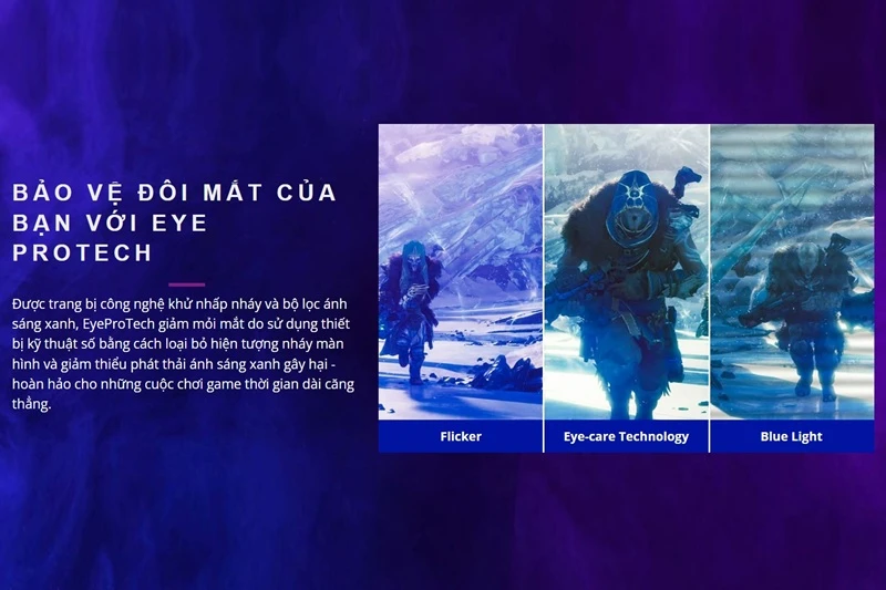 Màn hình gaming ViewSonic VX2758A-2K-PRO-4 được trang bị các công nghệ bảo vệ mắt hiện đại Màn hình gaming ViewSonic VX2758A-2K-PRO-4 được trang bị các công nghệ bảo vệ mắt hiện đại