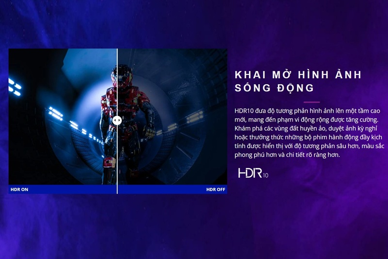 Màn hình gaming ViewSonic VX2758A-2K-PRO-4 hỗ trợ HDR10