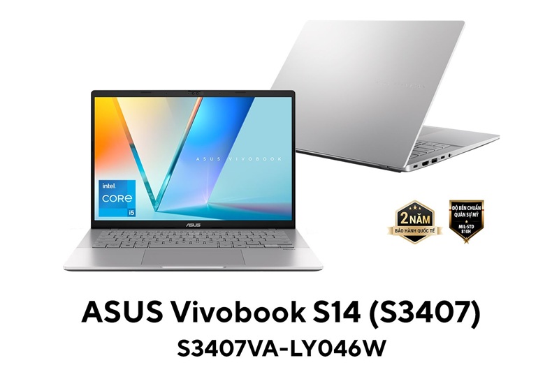 Laptop ASUS Vivobook S14 S3407VA-LY046W là mẫu laptop tầm trung mới được ASUS ra mắt