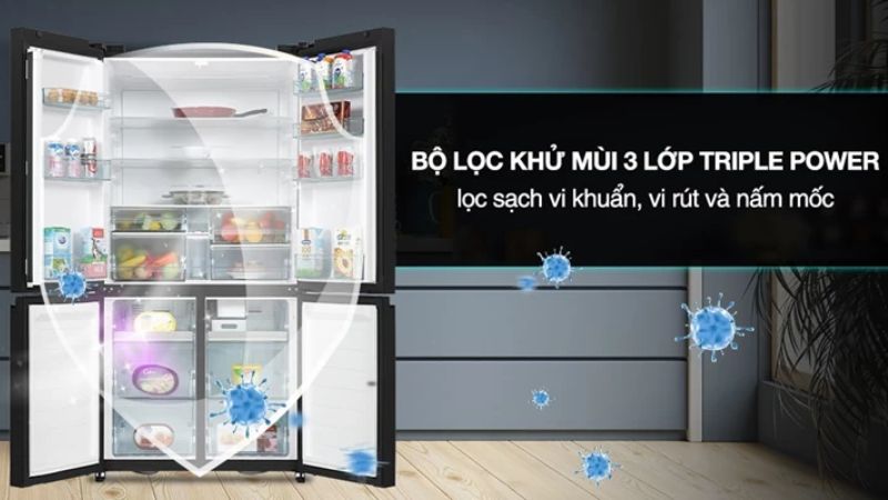 Bộ lọc khử mùi 3 lớp Triple Power