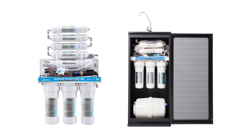 Máy lọc nước MRO Midea 1644-8 KV, 8 lõi, lắp âm tủ
