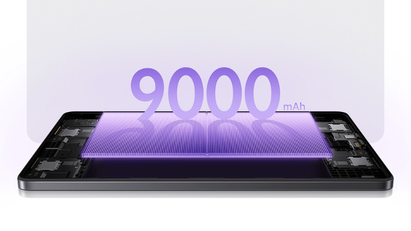 Thoải mái sử dụng Redmi Pad 2 cả ngày dài với viên pin 9000mAh
