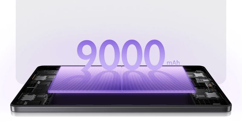 Thoải mái sử dụng Redmi Pad 2 cả ngày dài với viên pin 9000mAh Thoải mái sử dụng Redmi Pad 2 cả ngày dài với viên pin 9000mAh