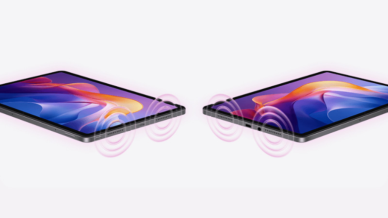 Hệ thống âm thanh 4 loa sống động, hỗ trợ Dolby Atmos trên Redmi Pad 2