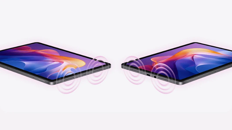 Hệ thống âm thanh 4 loa sống động, hỗ trợ Dolby Atmos trên Redmi Pad 2 Hệ thống âm thanh 4 loa sống động, hỗ trợ Dolby Atmos trên Redmi Pad 2