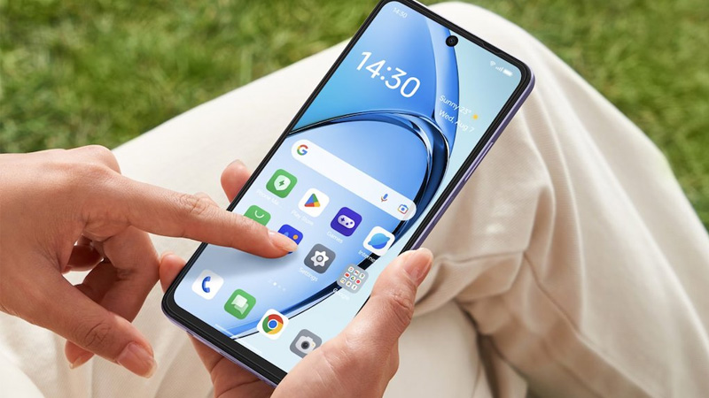  OPPO A5i mang lại không gian hiển thị rộng rãi