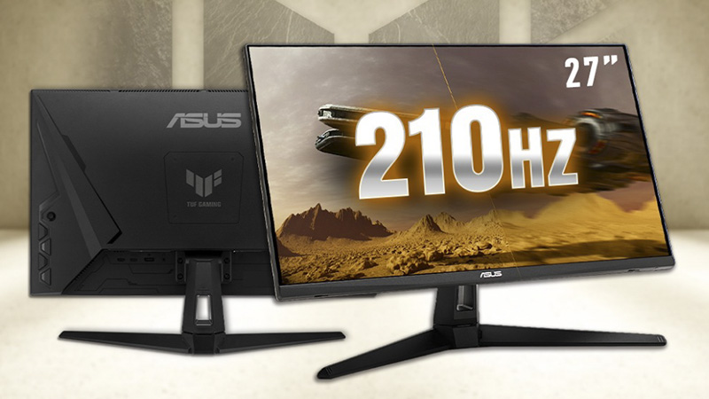 Tấm nền IPS 27 inch tần số quét 210Hz.