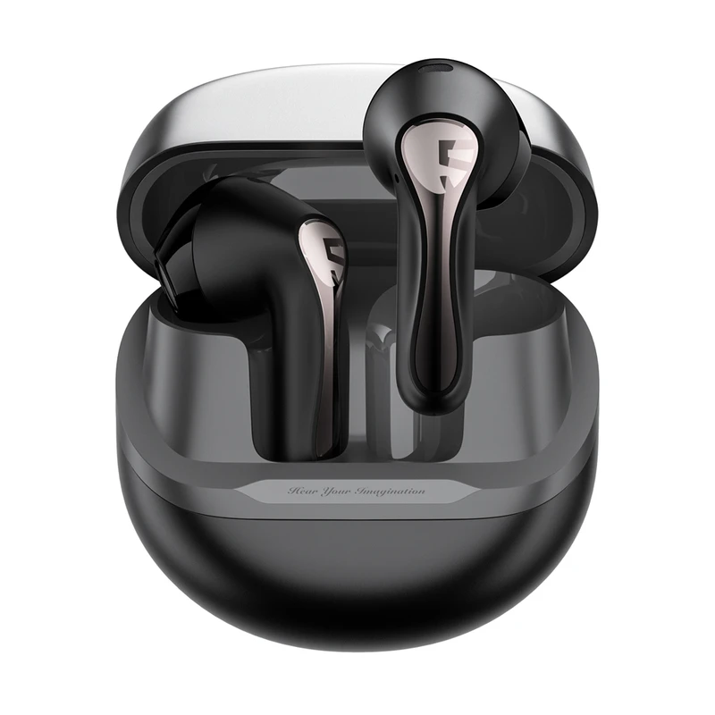 Tai nghe Bluetooth SoundPEATS Air5 Pro được trang bị pin dung lượng 35mAh mỗi bên, kết hợp cùng hộp sạc 520mAh Tai nghe Bluetooth SoundPEATS Air5 Pro được trang bị pin dung lượng 35mAh mỗi bên, kết hợp cùng hộp sạc 520mAh