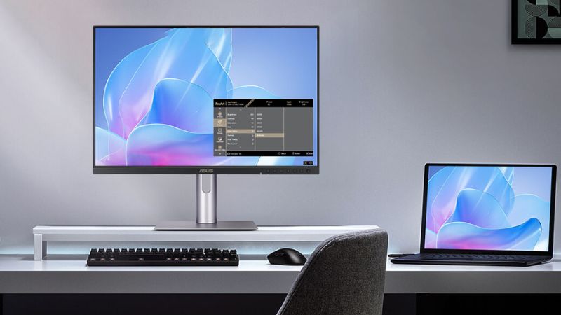 Thiết kế màn hình rộng 24 inch.