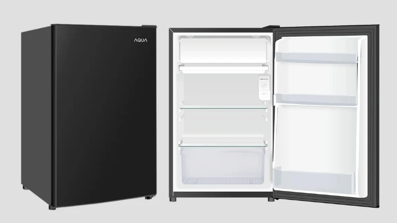 Tủ lạnh Aqua 90 lít AQR-D100FA(BS). Tủ lạnh Aqua 90 lít AQR-D100FA(BS).