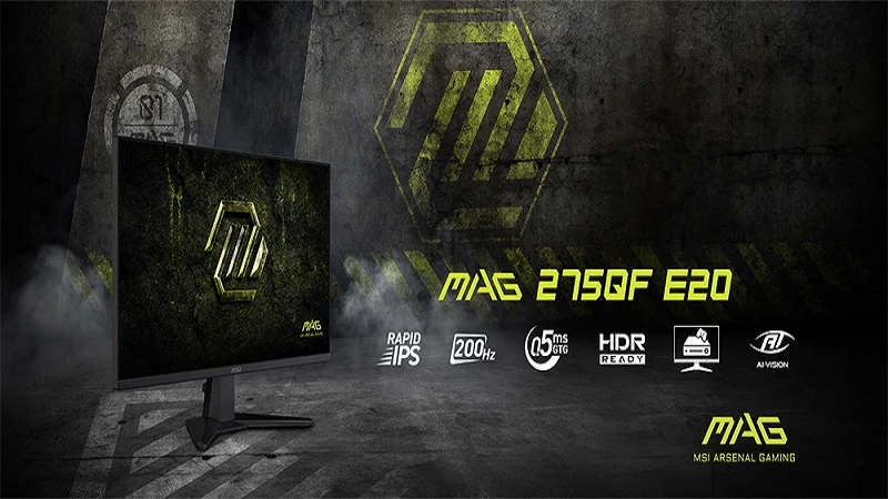 Màn hình MSI MAG 275QF E20. Màn hình MSI MAG 275QF E20.