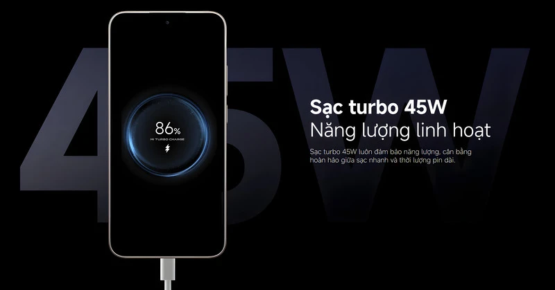 Viên pin tối ưu, sạc nhanh linh hoạt. Viên pin tối ưu, sạc nhanh linh hoạt.