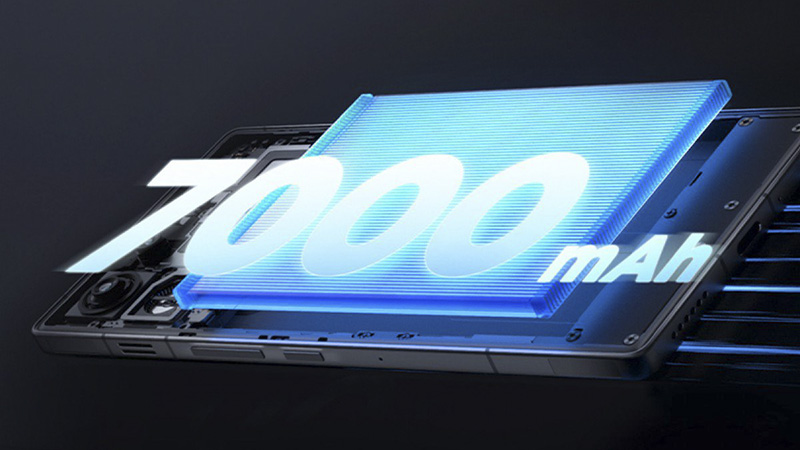 Trang bị viên pin 7000mAh.
