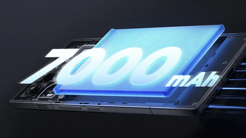 Trang bị viên pin 7000mAh. Trang bị viên pin 7000mAh.