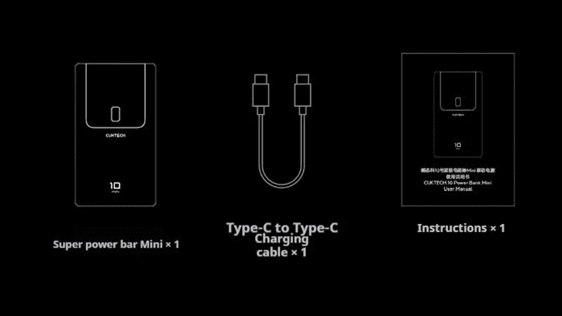 Pin được trang bị 2 cổng USB-C và 1 cổng USB-A. Pin được trang bị 2 cổng USB-C và 1 cổng USB-A.