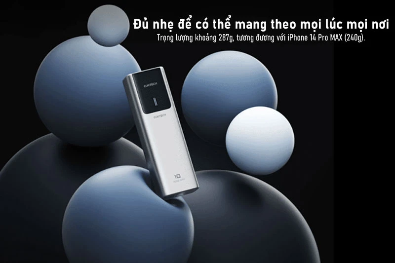 Công suất cao nhưng vẫn giữ kích thước gọn nhẹ. Công suất cao nhưng vẫn giữ kích thước gọn nhẹ.