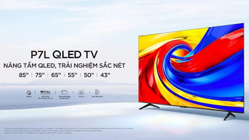 Google Tivi TCL QLED 4K 55 inch 55P7L. Google Tivi TCL QLED 4K 55 inch 55P7L.