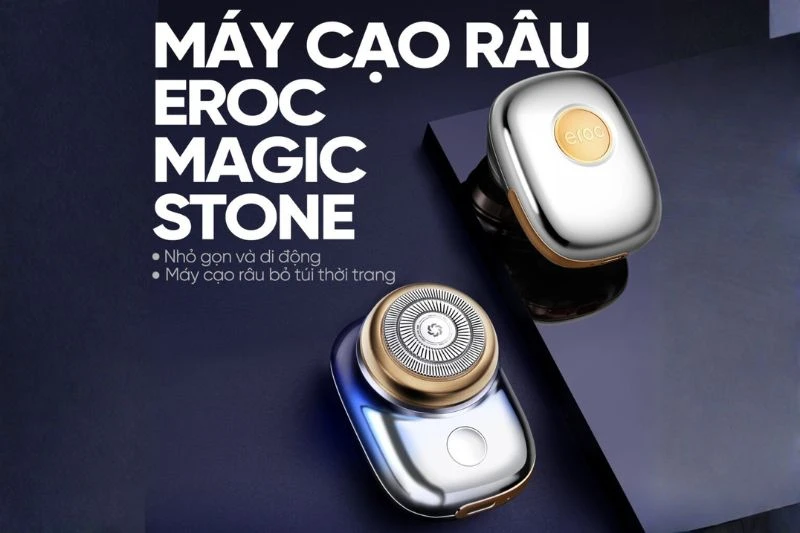 Máy cạo râu EROC Magic Stone KKYS011 có thiết kế nhỏ gọn với trọng lượng khoảng 90g. Máy cạo râu EROC Magic Stone KKYS011 có thiết kế nhỏ gọn với trọng lượng khoảng 90g.