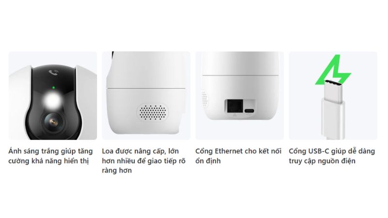 Camera IP 360 độ 5MP IMOU IPC-A52P Pro hỗ trợ Wi-Fi 6 trên cả hai băng tần 2.4GHz và 5GHz